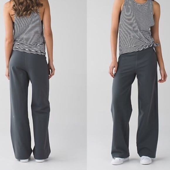 lululemon athletica Pants - LULULEMON Sit In Stillness Pant Gray Yoga EUC 4